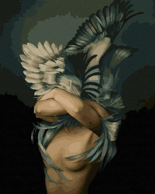 Painting by numbers - Bird Girl