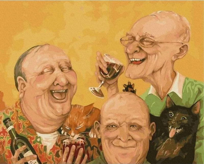 Painting by numbers - Old friends