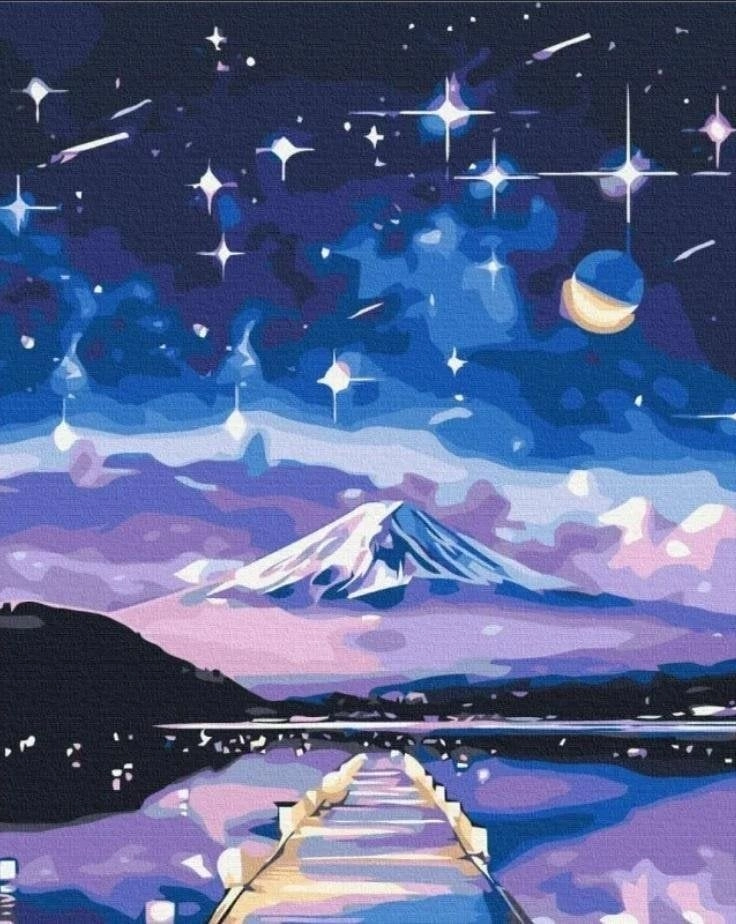 Painting by numbers - Starry night