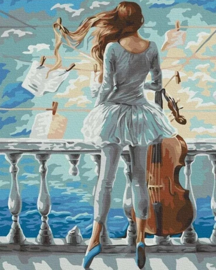 Painting by numbers - Musical girl