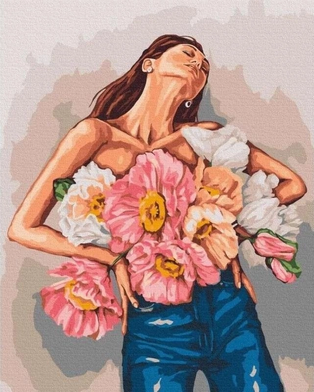 Painting by numbers - Girl 40x50cm