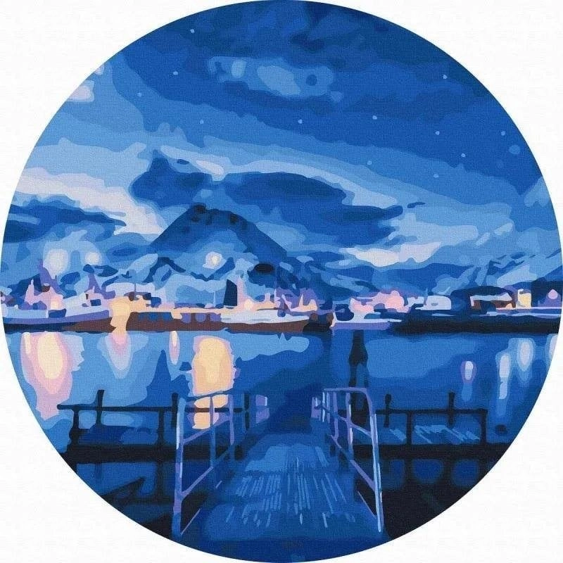 Painting by numbers round - Night