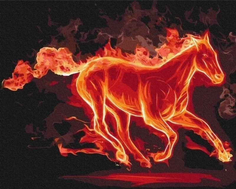 Painting by numbers - Fiery Runner