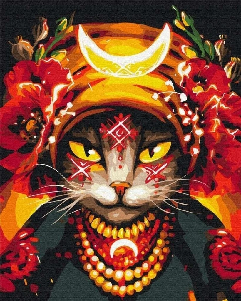 Painting by numbers - Molfarka cat