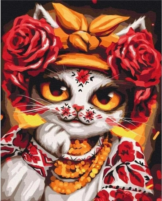 Painting by numbers - Cat Rose