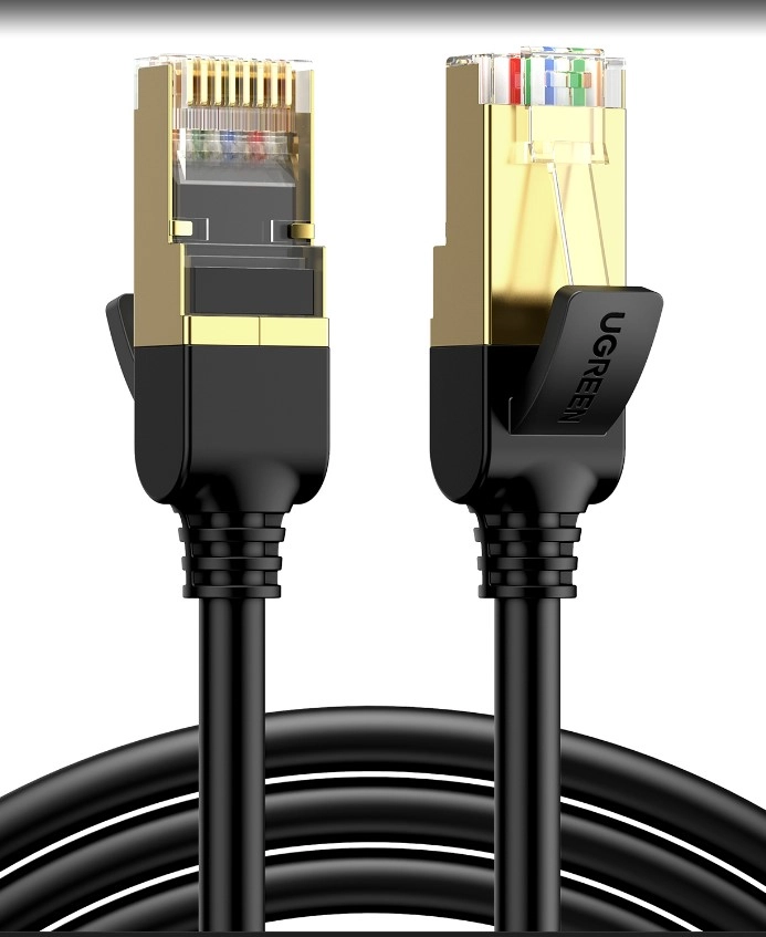 Kabelis F/FTP CAT7 ar 2xRJ45 spraudniem