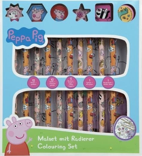 Coloring set with stickers Piggy 29