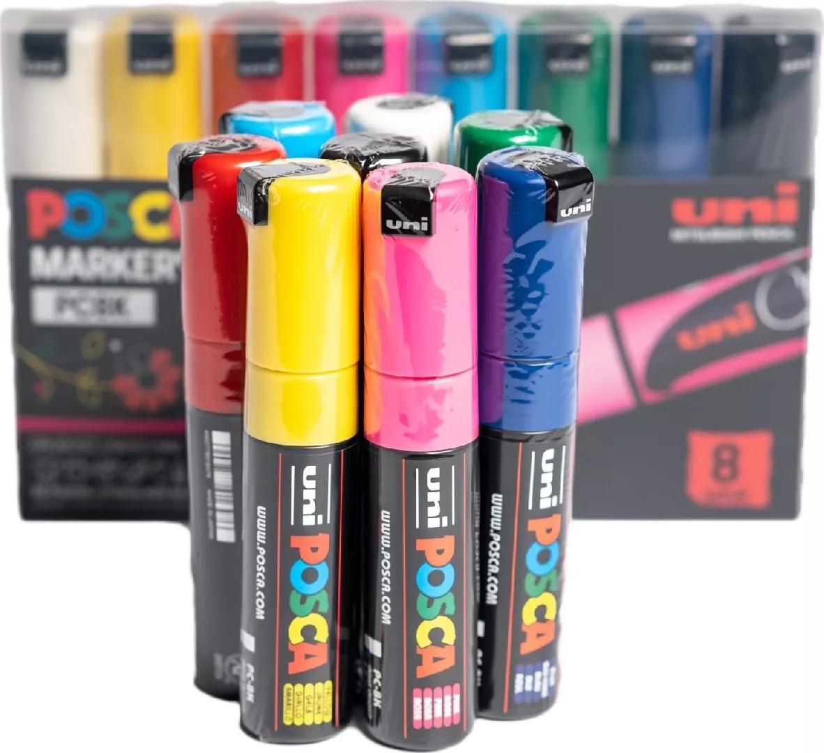 Poster markers PC-8K 8 colors POSCA