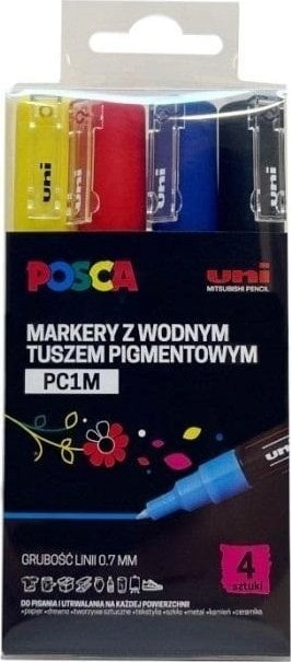 PC-1M poster markers 4 colors POSCA