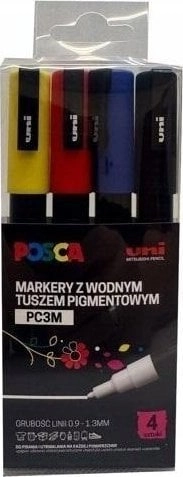 PC-3M poster markers 4 colors POSCA