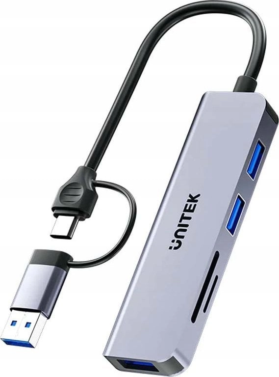 Unitek Hub 5in1 USB-A/C 5 Gbps