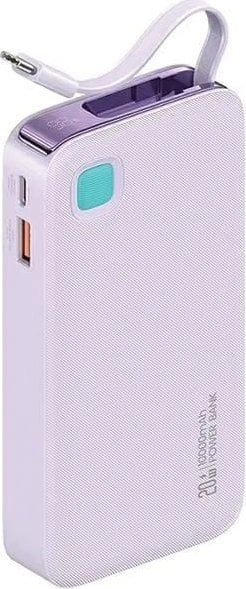 USAMS Powerbank with retractable USB-C Retractable