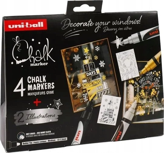 Uni Chalk marker sæt X-mas med