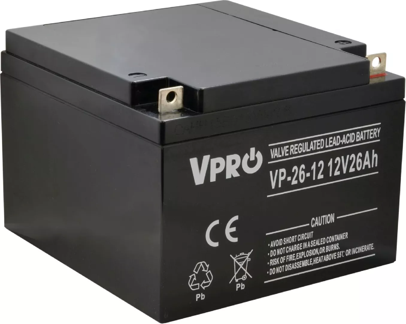 Volt BATTERY 12V/26AH-VPRO 10434 6AKUAGM026 5903760240554