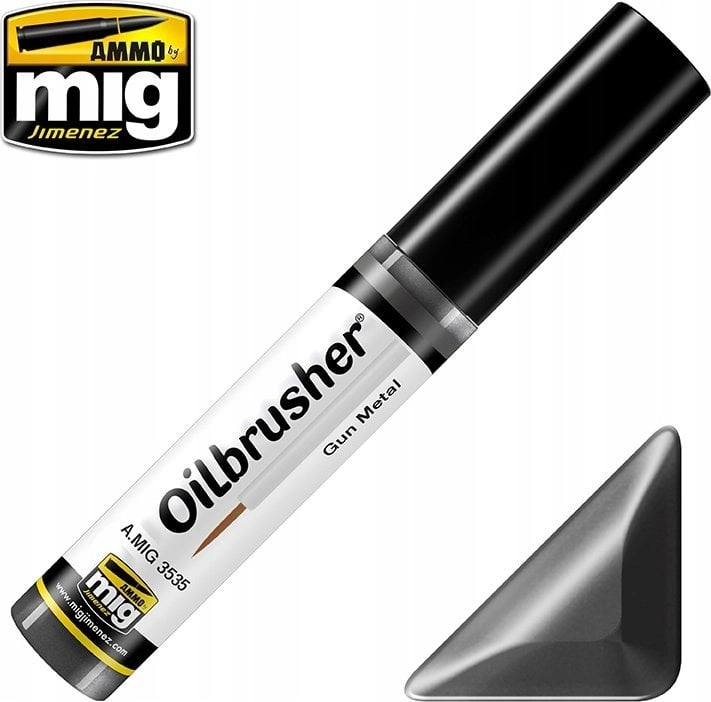 Vallejo Ammo: Oilbrusher - Gun Metal