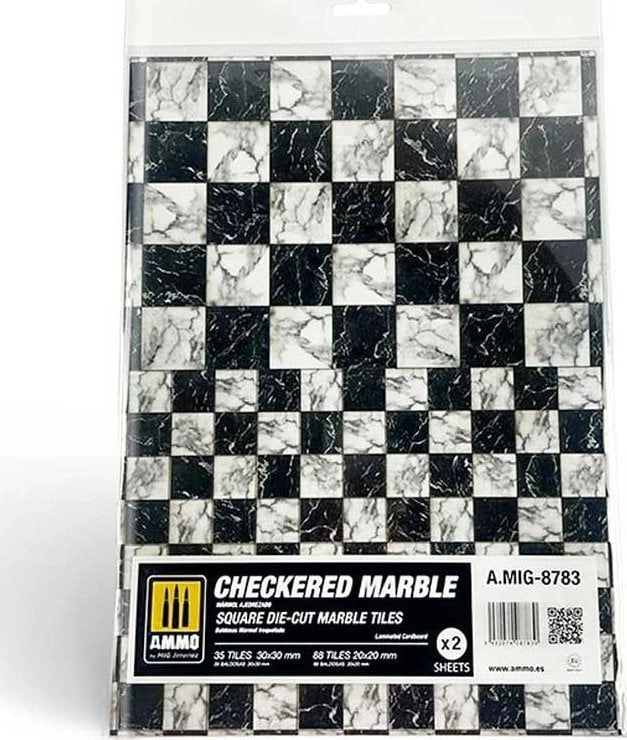 Vallejo Ammo: Checkered Marble - Square