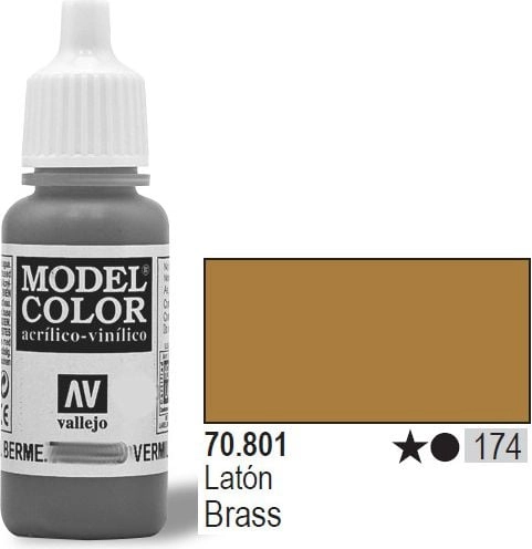 VALLEJO Farba Nr174 Brass Mettalic 17ml