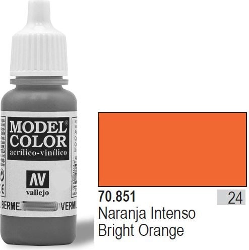 VALLEJO Farba Nr24 Bright Orange 17ml
