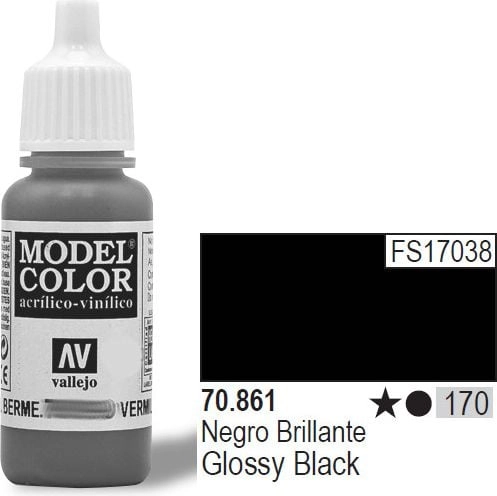 Vallejo VALLEJO Farba Nr170 Glossy Black