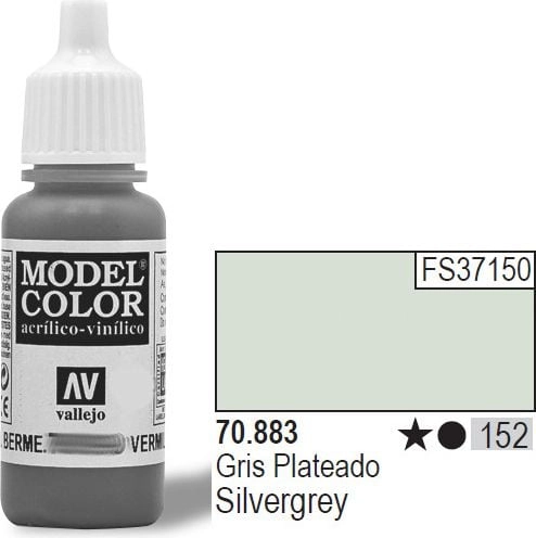 Vallejo Farba Nr152 Silvergrey Matt 17ml