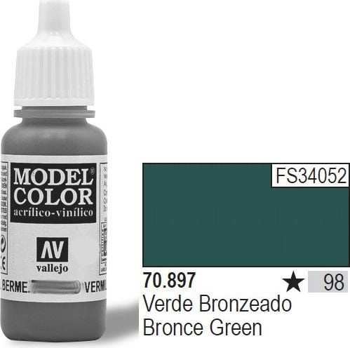 Vallejo Farba Nr98 Bronze Green 17ml