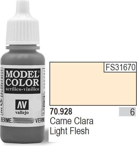 Vallejo Farba Nr6 Light Flesh Matt