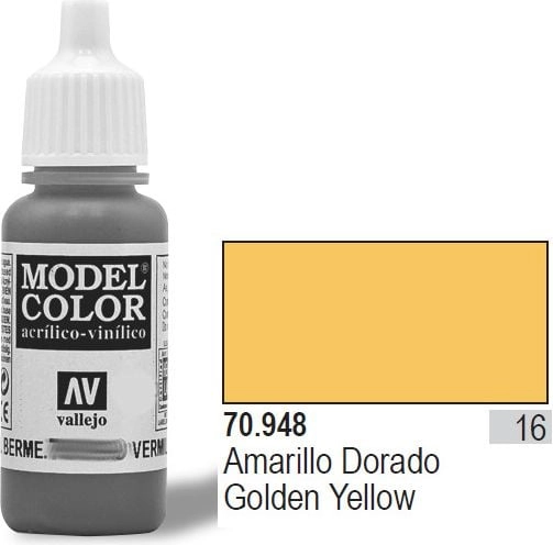 Vallejo Farba Nr16 Golden Yellow 17ml