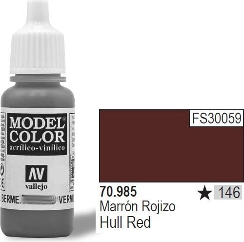 Vallejo Farba Nr146 Hull Red Matt