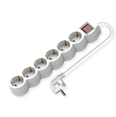VALUE power strip  6-way  with illuminated