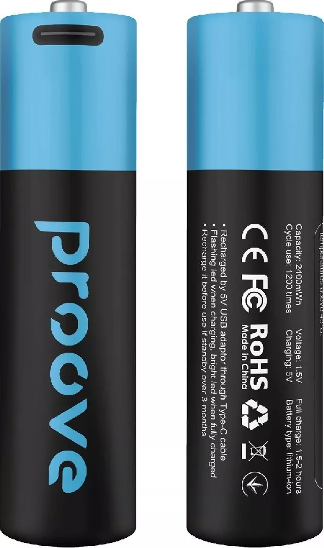 2 Battery Finger Aa R6 Rechargeable