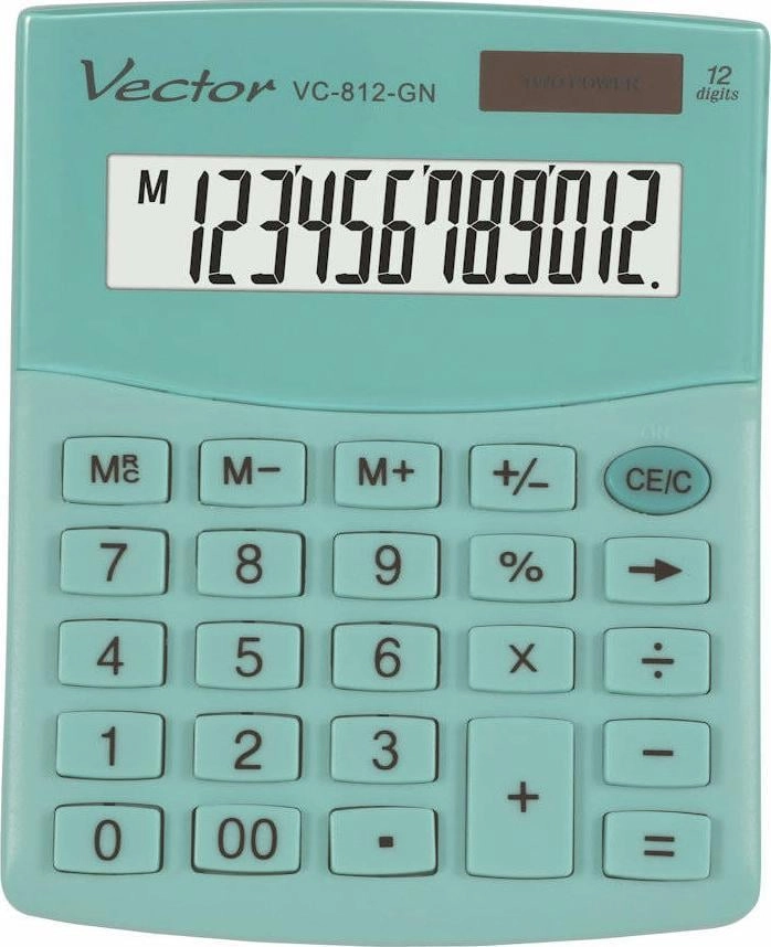 VECTOR CALCULATOR OFFICE KAV VC-812 GN