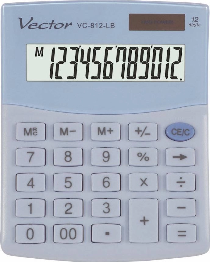 VECTOR OFFICE CALCULATOR KAV VC-812 LB