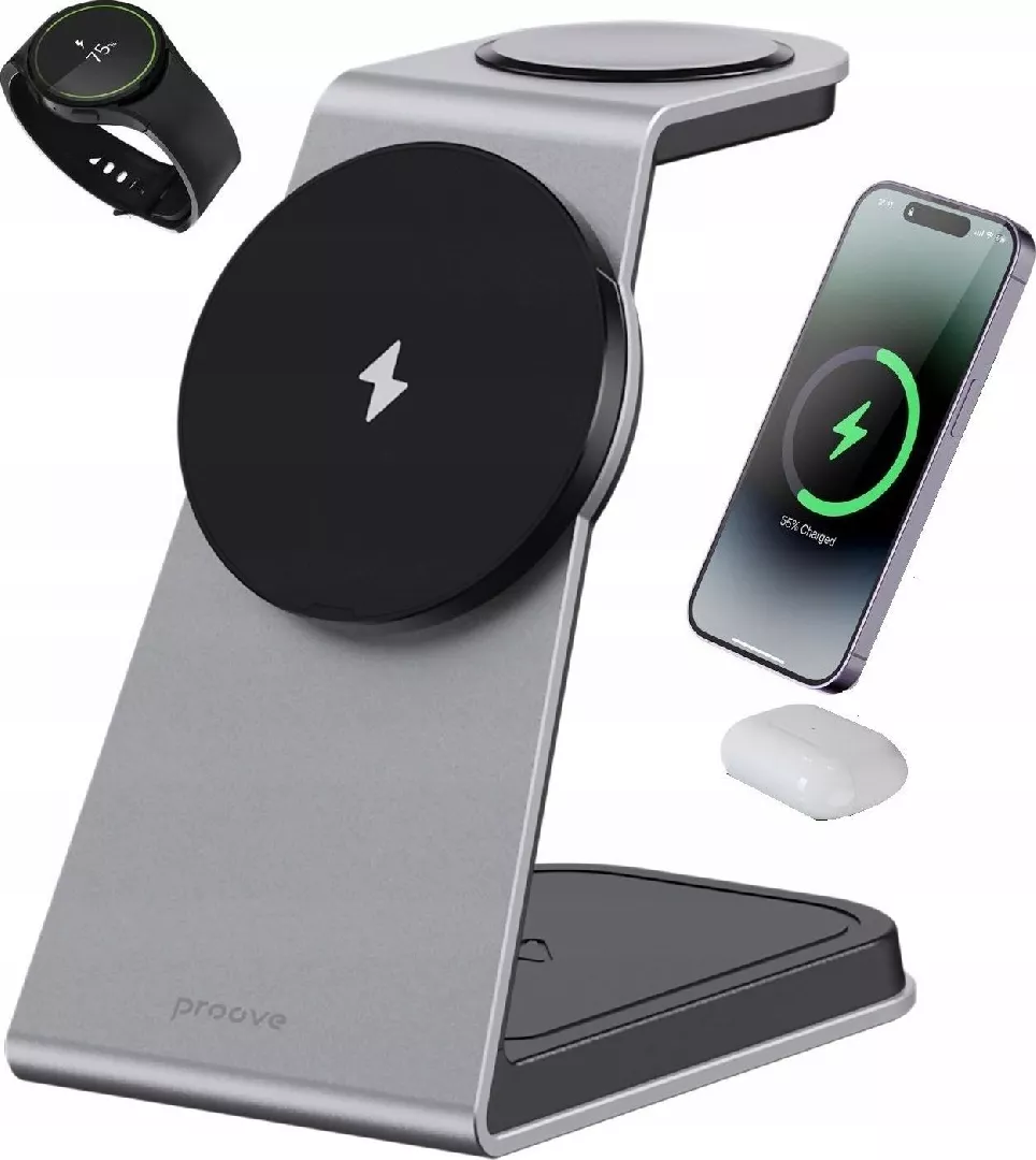 3in1 QI MagSafe Wireless Charger for