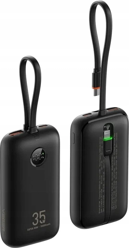 VEGER powerbank 10000 mAh with built-in