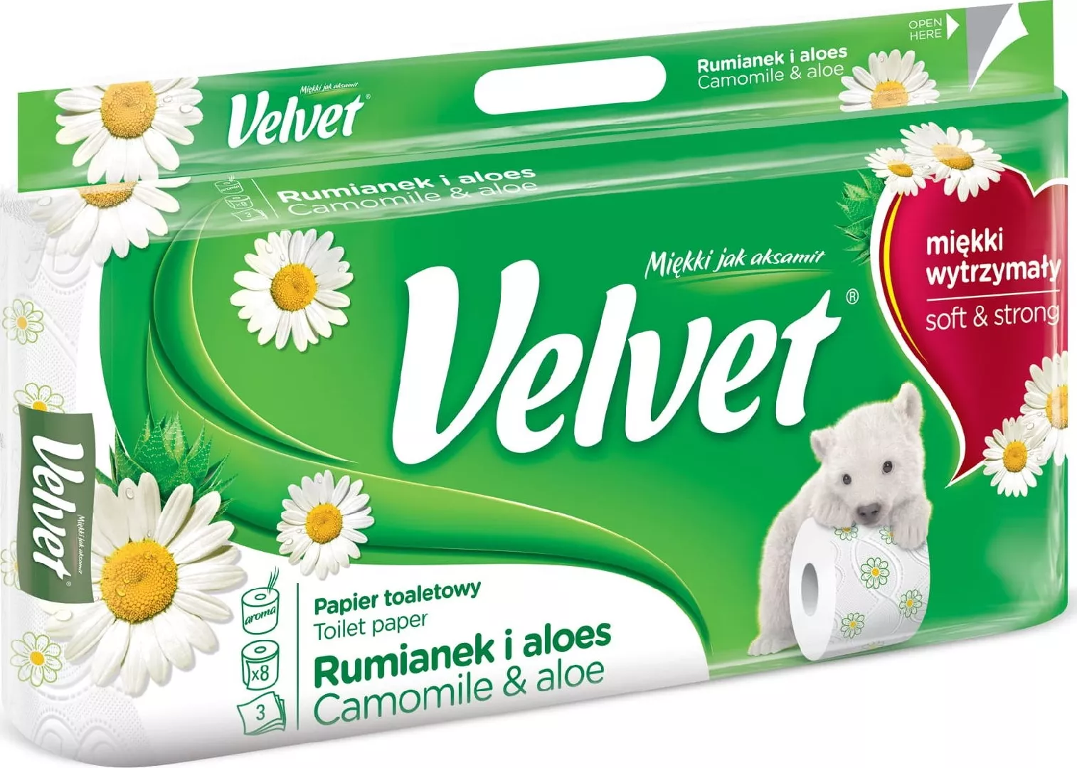 Velvet Papier Toaletowy celulozowy VELVET Rumianek