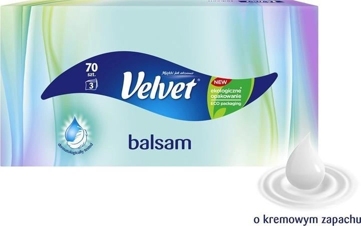 Velvet Chusteczki VELVET BALSAM O KREMOWYM