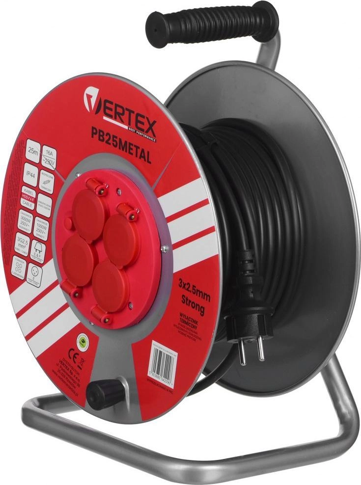 Vertex Electric reel extension cable 25M