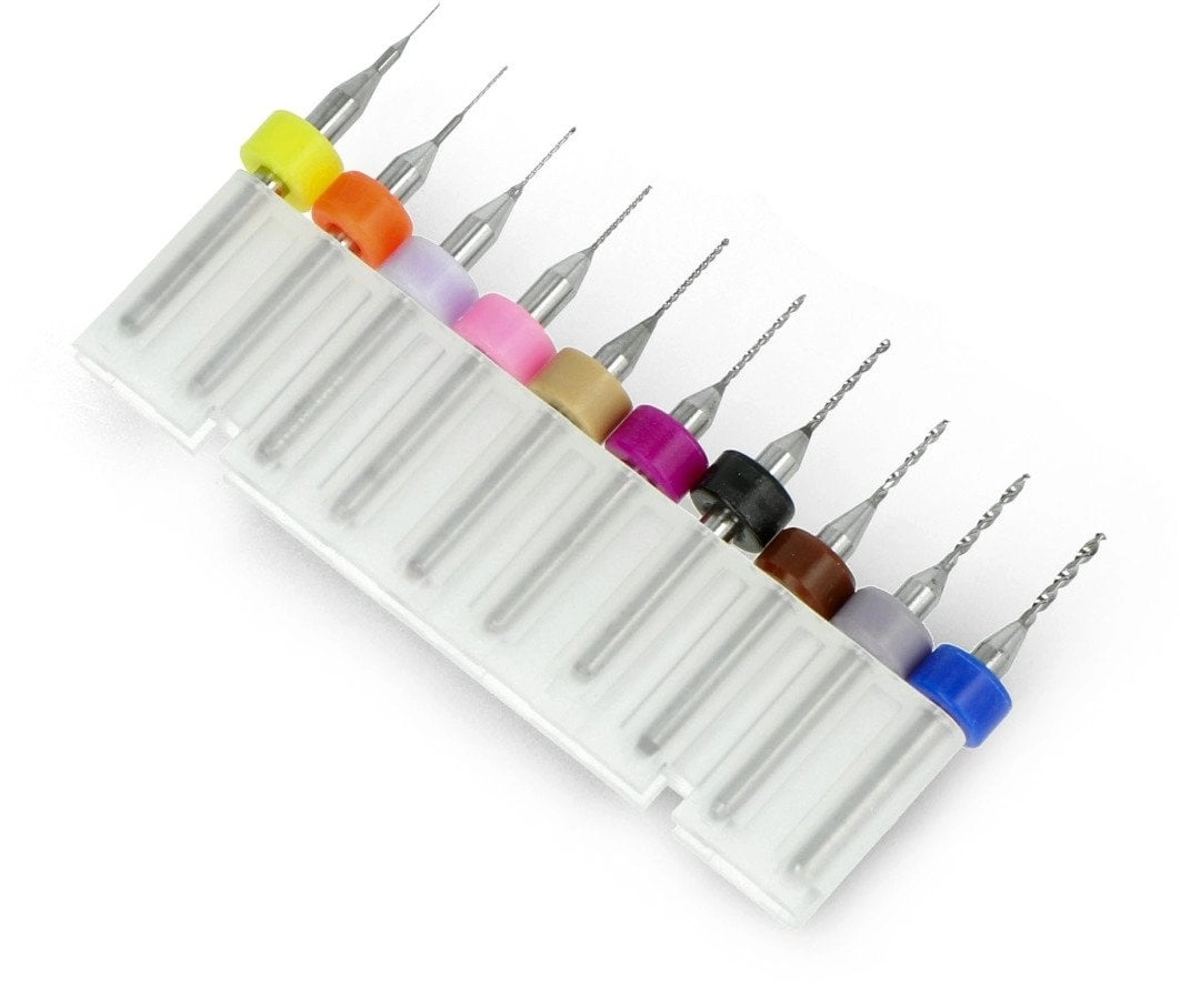 Set of miniature drills for CNC