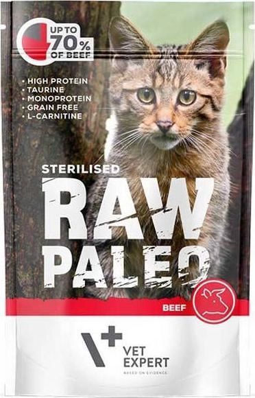 RAW PALEO Adult Cat Sterilised Beef
