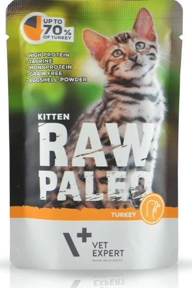 RAW PALEO Kitten Cat Turkey -