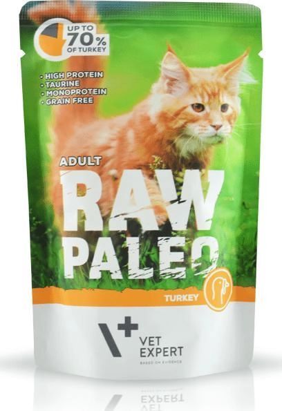 RAW PALEO Adult Cat Turkey -
