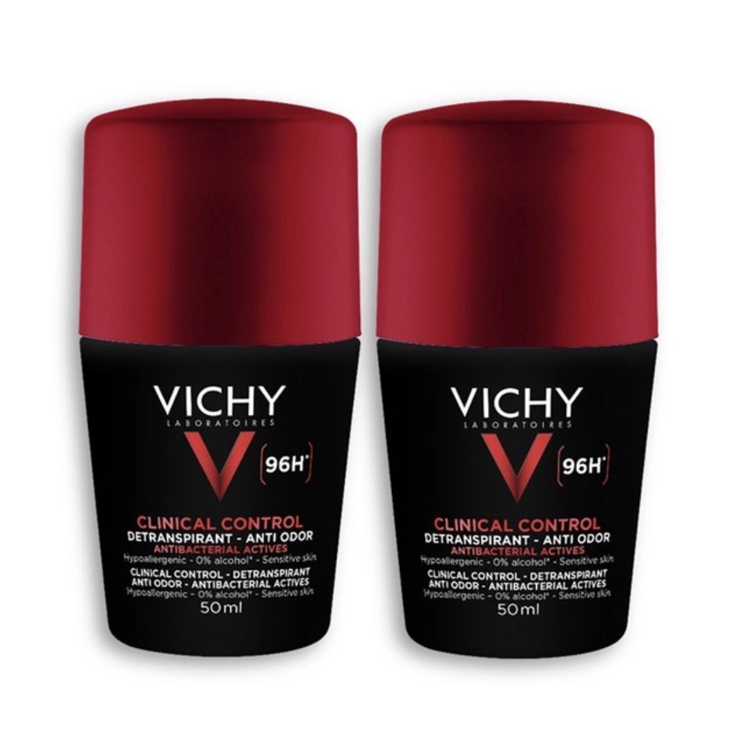 Vichy Homme Detranspirant 96H 2 x