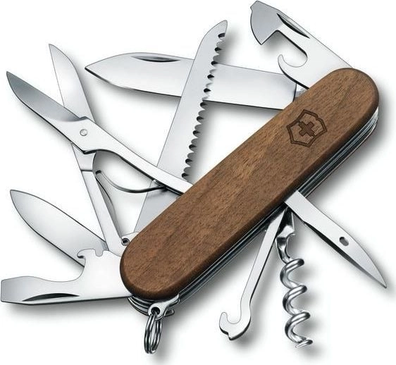 Victorinox Huntsman Swiss Army Knife wood