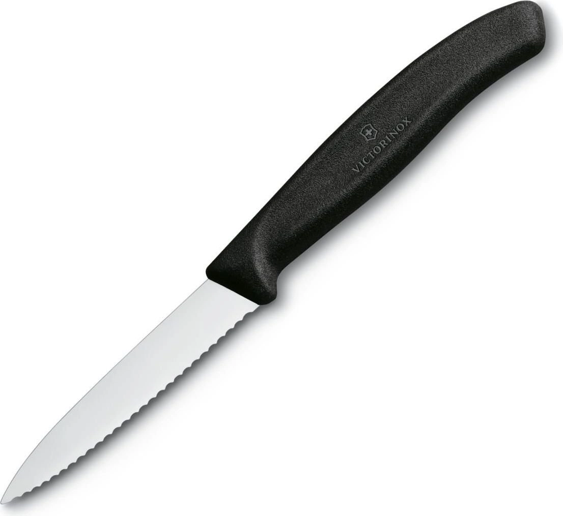 Victorinox Serrated vegetable knife black -6