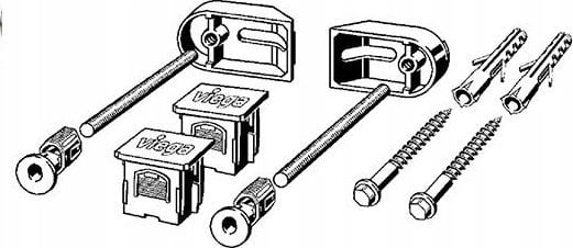Prevista Dry Universal mounting kit 776619