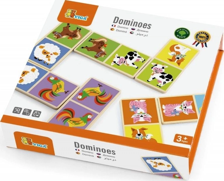 Viga Wooden game Domino Farma Viga