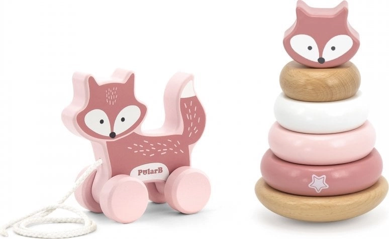 Viga Toys Set of Foxes  Wooden