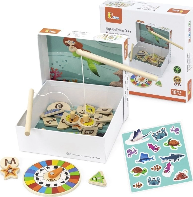 Viga Toys Game Magnetic Fishing Set