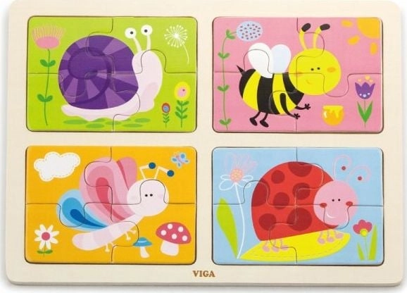 Viga Toys VIGA Wooden Puzzle Insects
