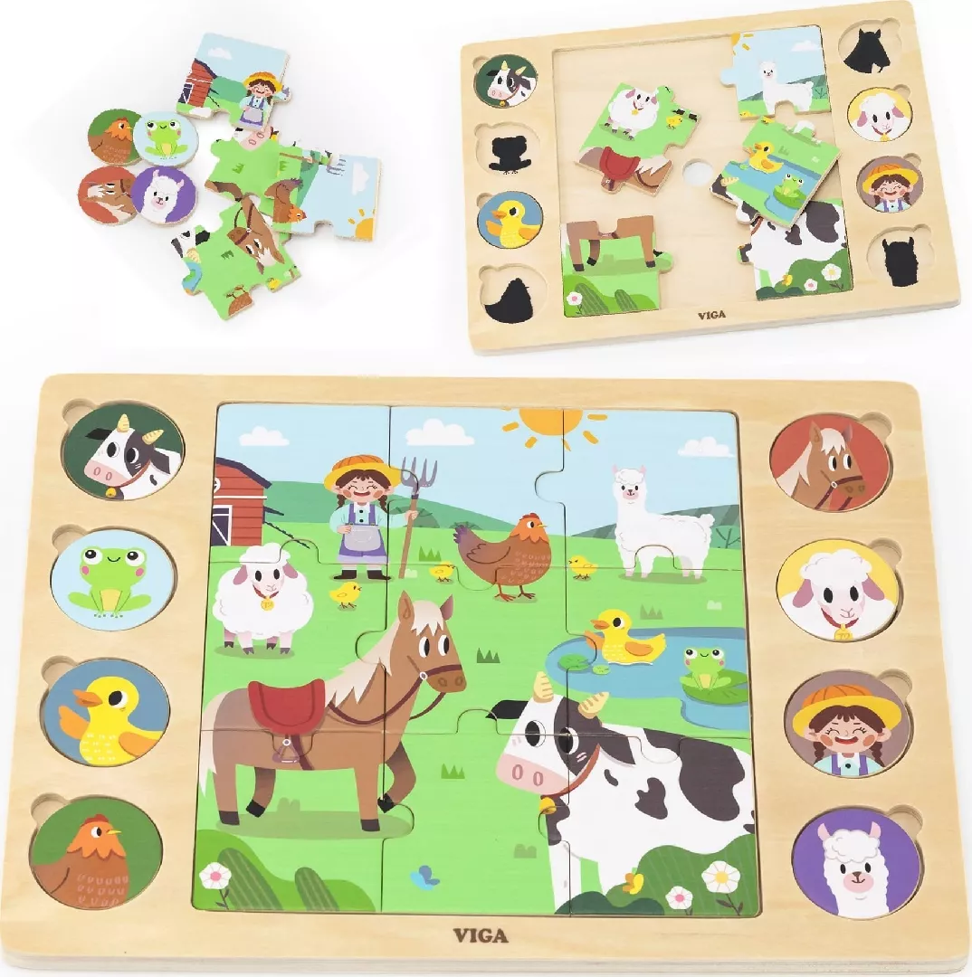 Viga Toys VIGA Wooden Puzzle Guess